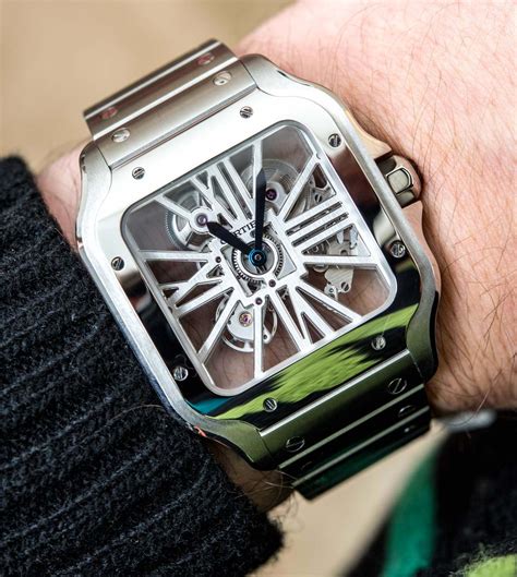 super clone cartier skeleton|cartier watch vs real.